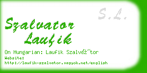 szalvator laufik business card